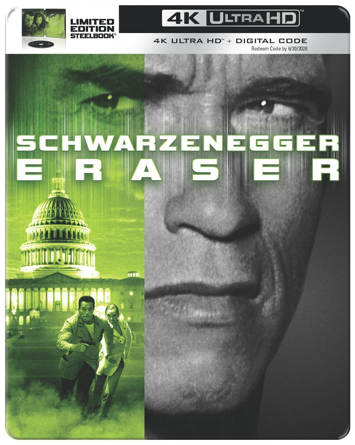 Eraser 30th Anniversary Edition 4K UHD Blu-ray NEW