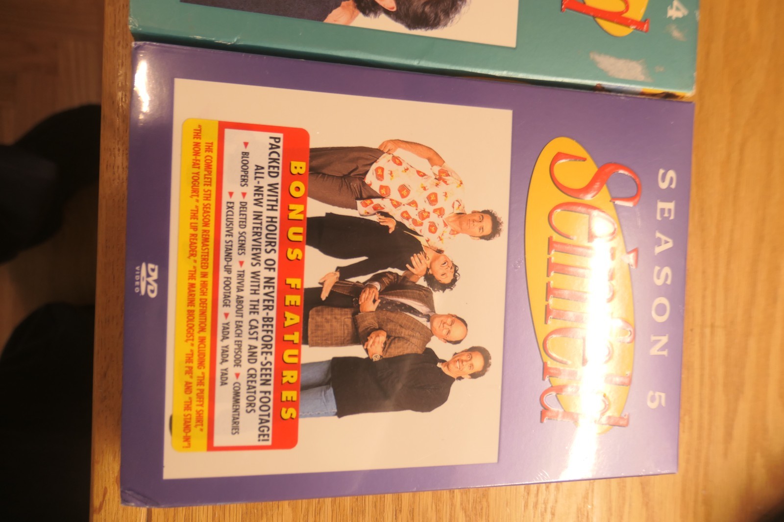 Jerry Seinfeld DVD Seasons 1-5. Season 5 is unopened in original packaging