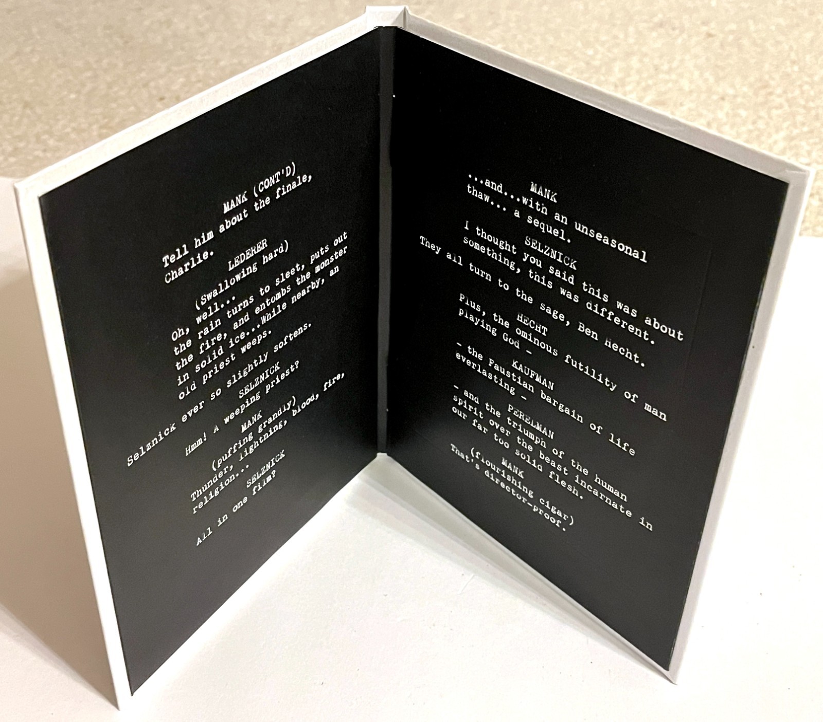 MANK David Fincher 2020 Netflix FYC DVD Screener Gary Oldman RARE HARDCOVER ED.