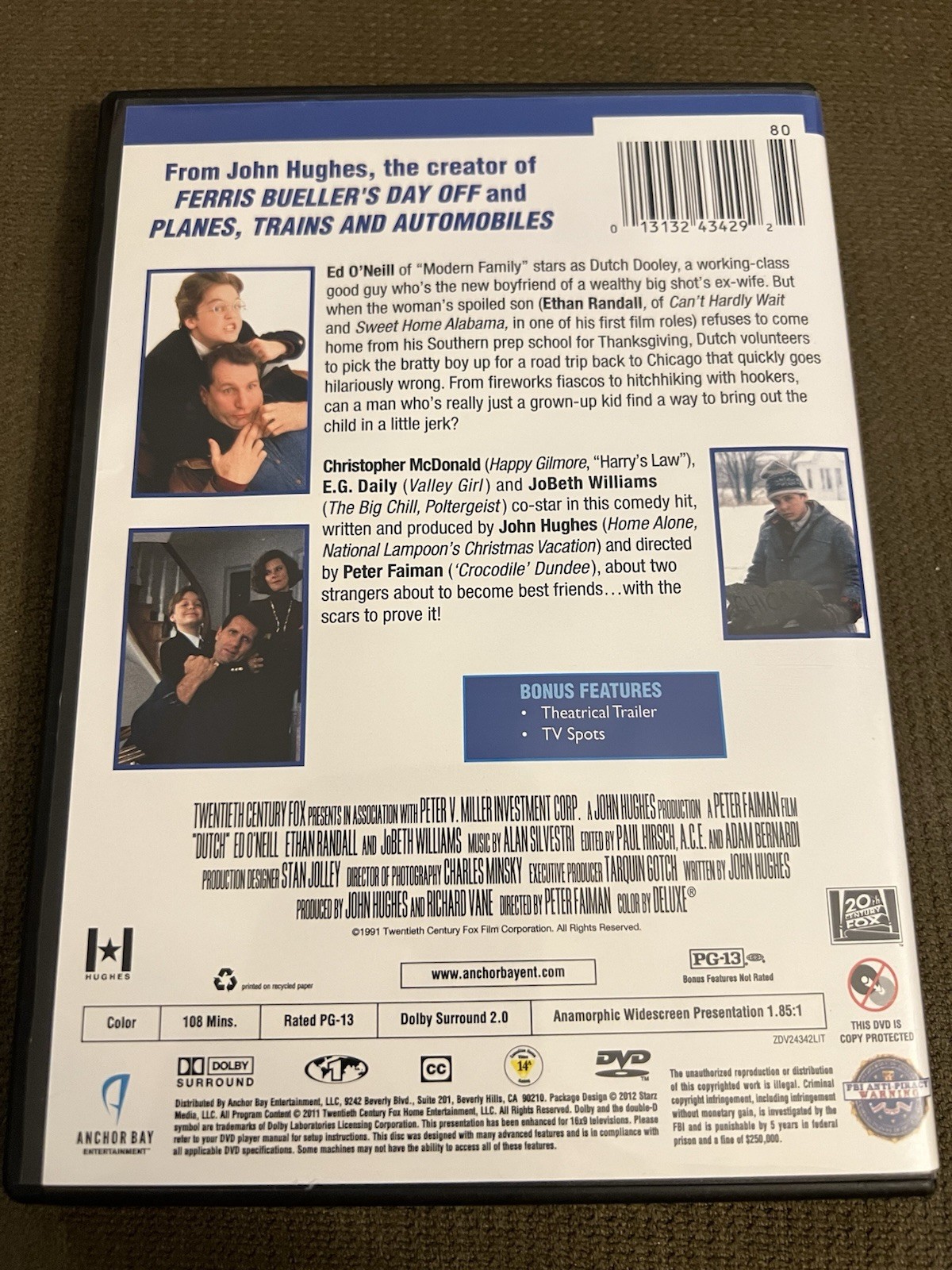 Dutch (DVD, 1991) OOP Ed O’Neill