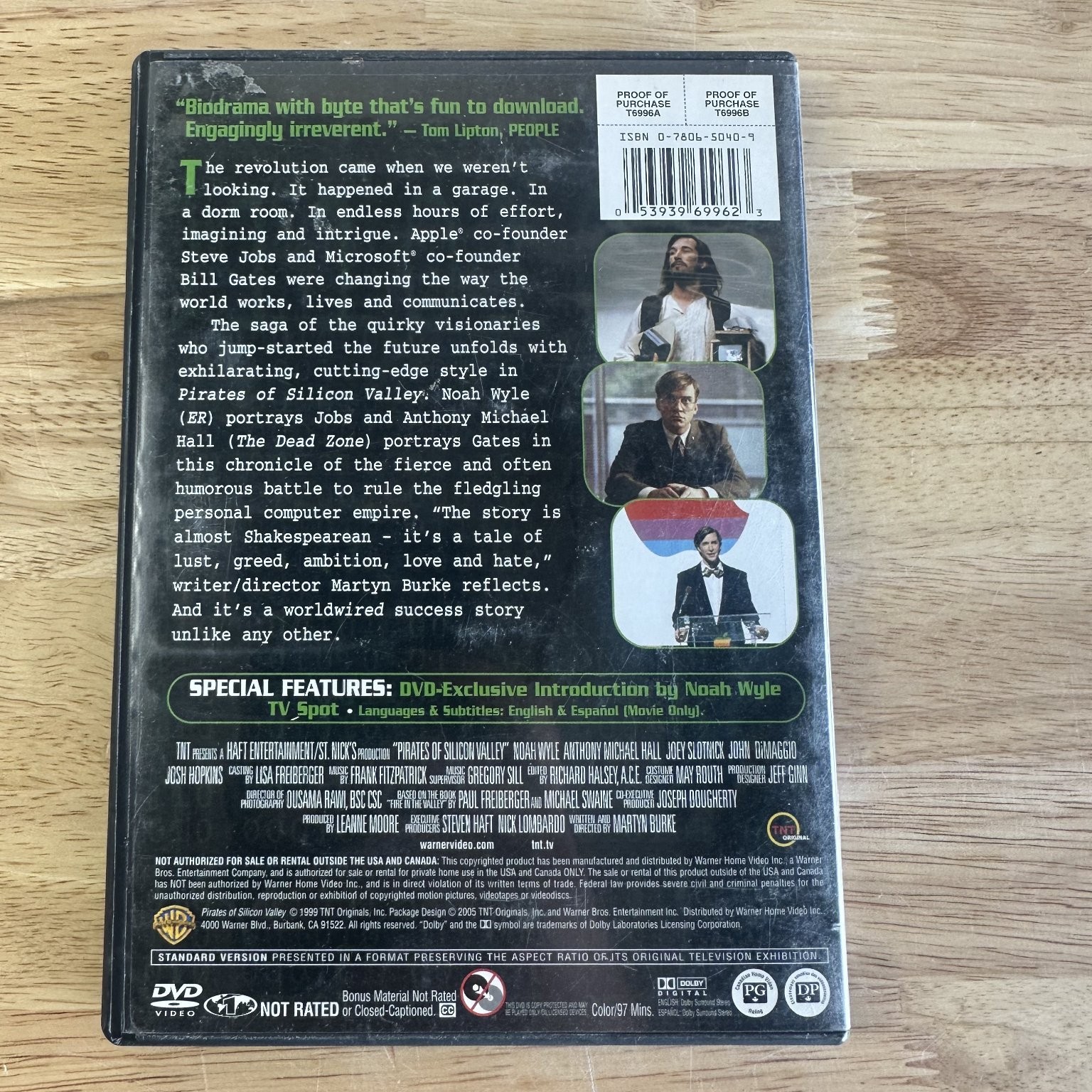 Pirates of Silicon Valley DVD 1999 Noah Wyle Anthony Michael Hall Biopic