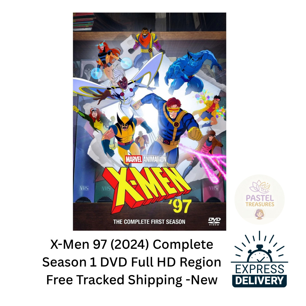 X-Men 97 (2024) Complete Season 1 DVD Full HD Region Free Tracked Shipping – New