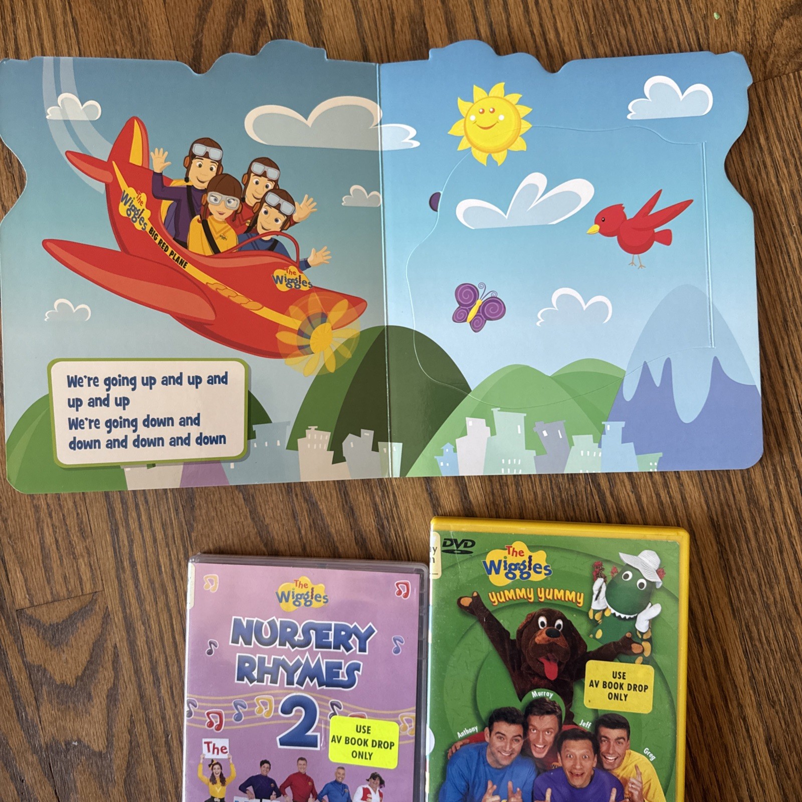 The Wiggles Lot DVD Nursery Rhymes 2 Yummy Do The Propeller Lift Flap Board Book