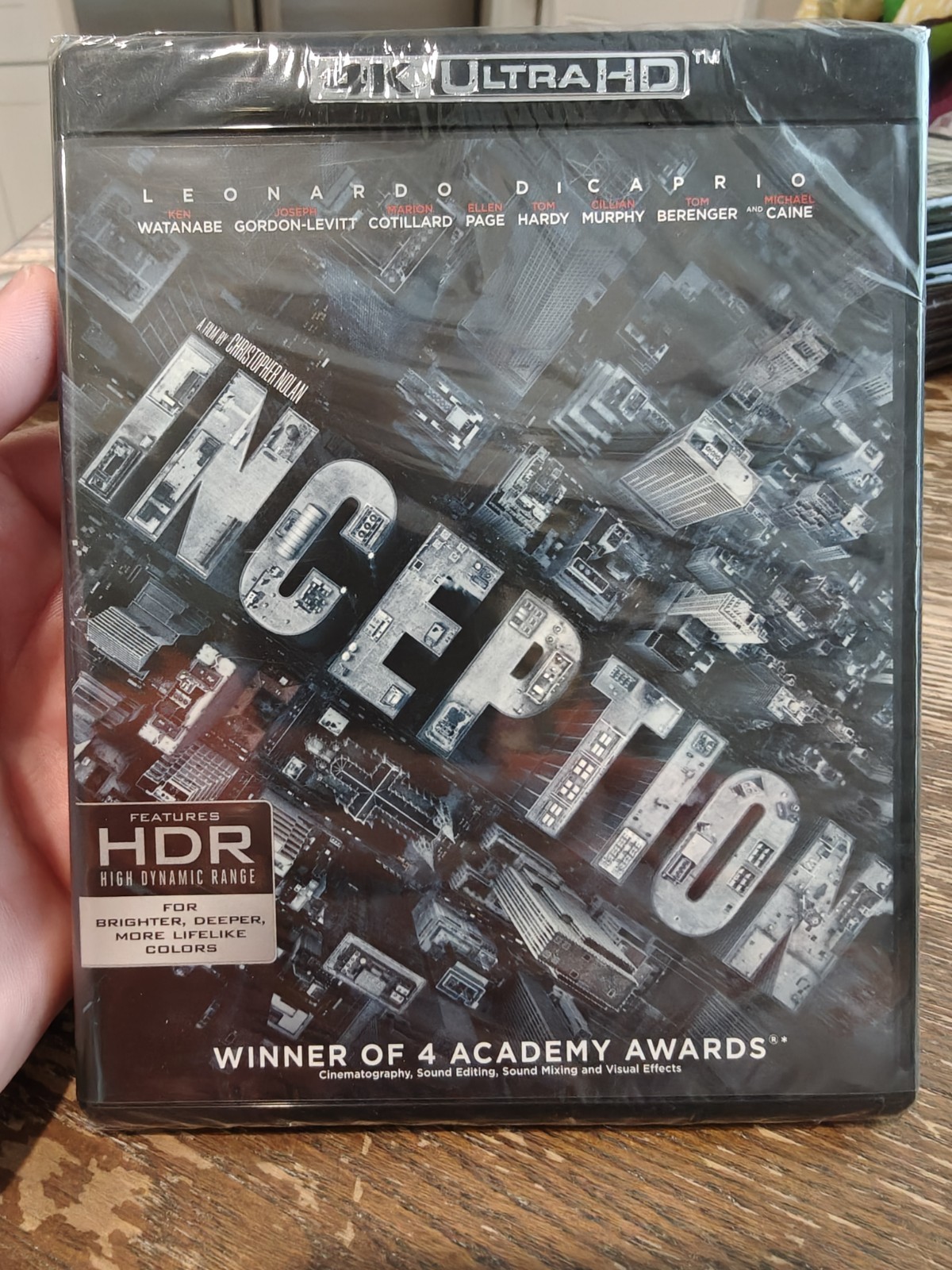 Inception 4K UHD Blu-ray Leonardo DiCaprio Brand NEW Sealed