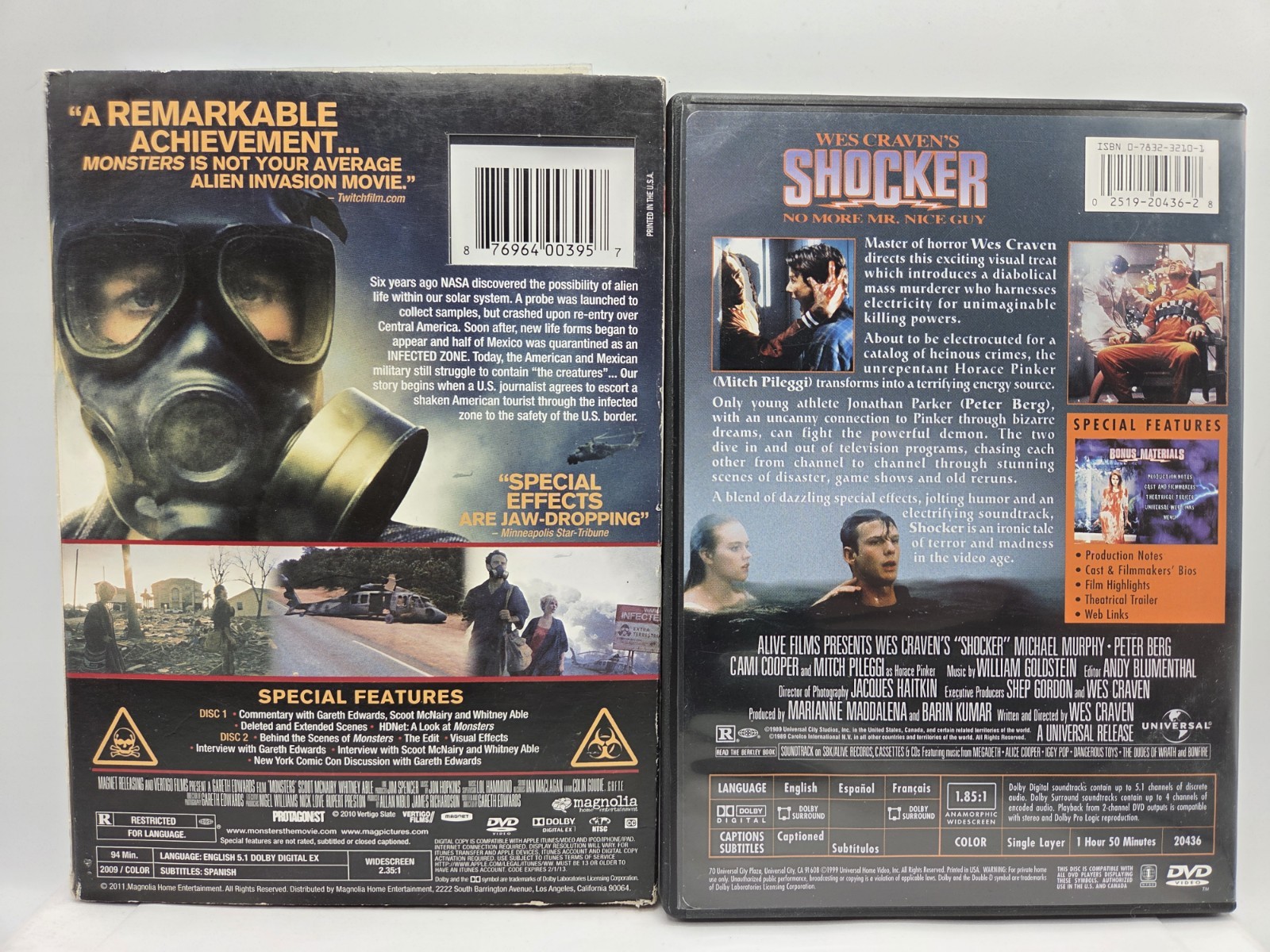 DVD Horror Drama Lot 28 Days Later Monsters Purge Shocker More