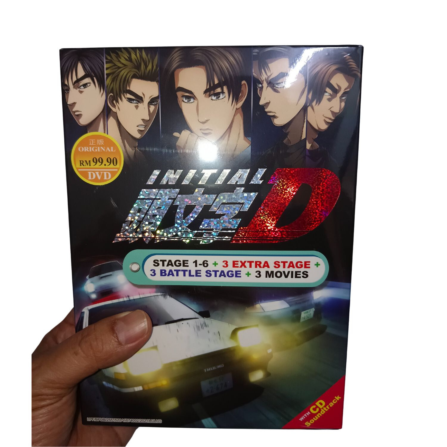 DVD INITIAL D (Stage 1-6)+3 Movies+Extra COMPLETE SET Ship From USA