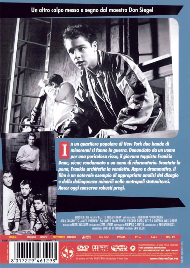 Crime in the Streets (1956) (DVD) James Whitmore Sal Mineo (UK IMPORT)