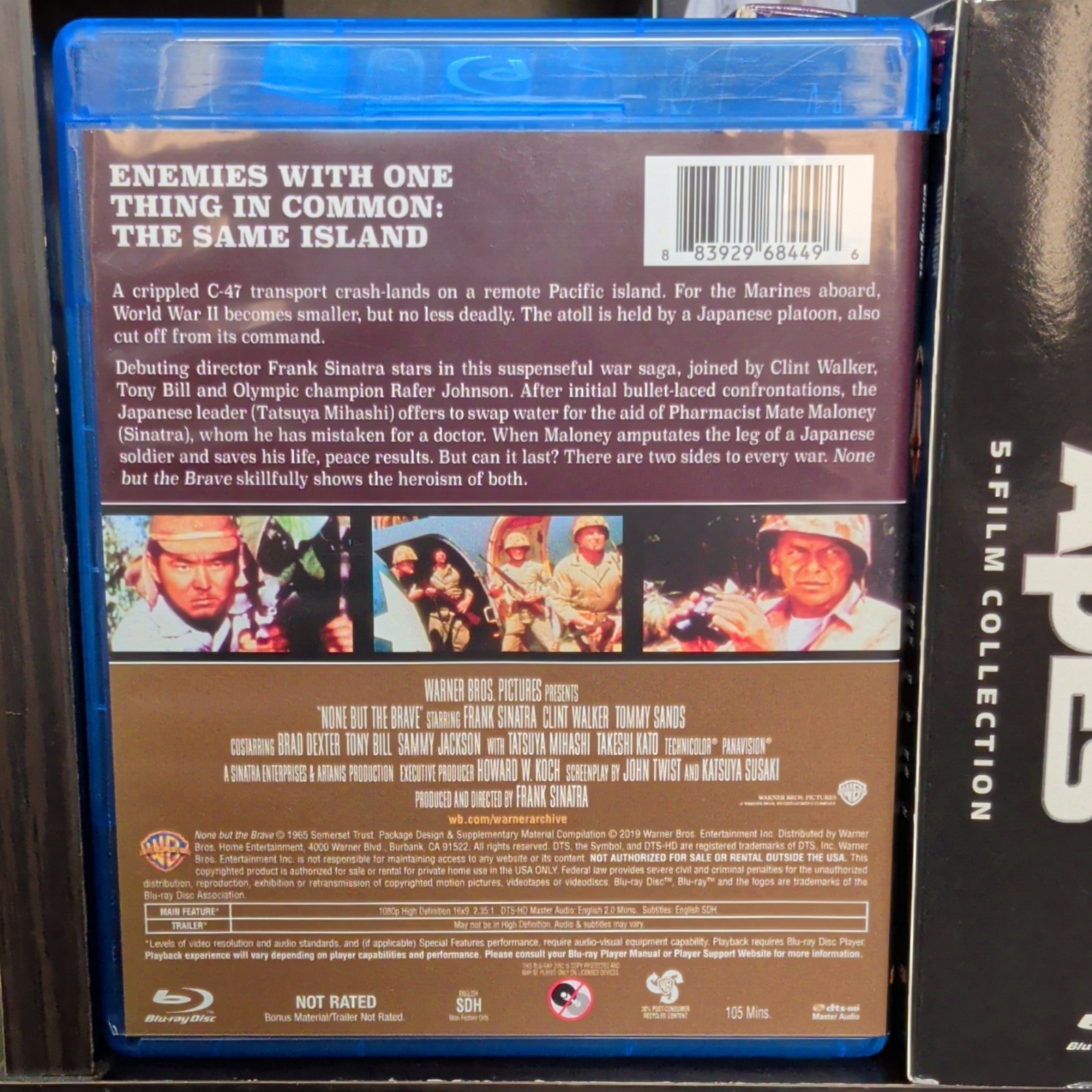 Warner Archives None But The Brave Blu-ray Archive Collection Frank Sinatra