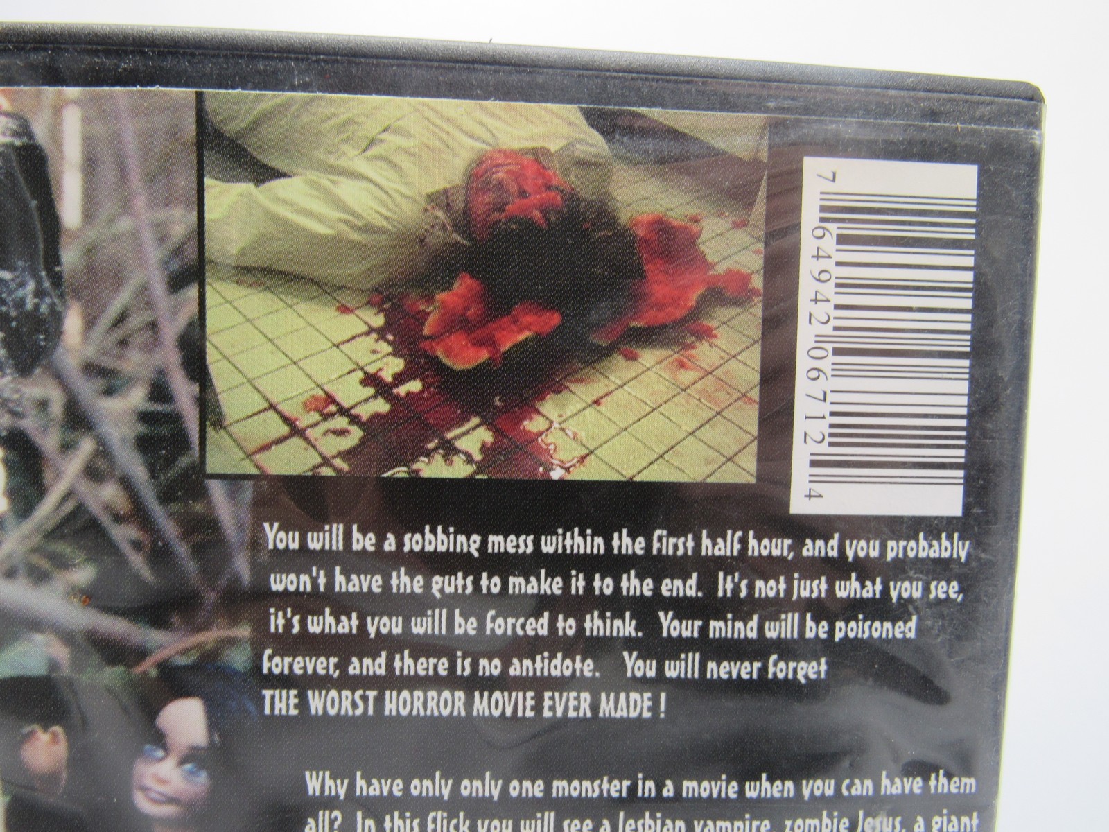 The Worst Horror Movie Ever Made DVD Cult Horror Parody Comedy Rare