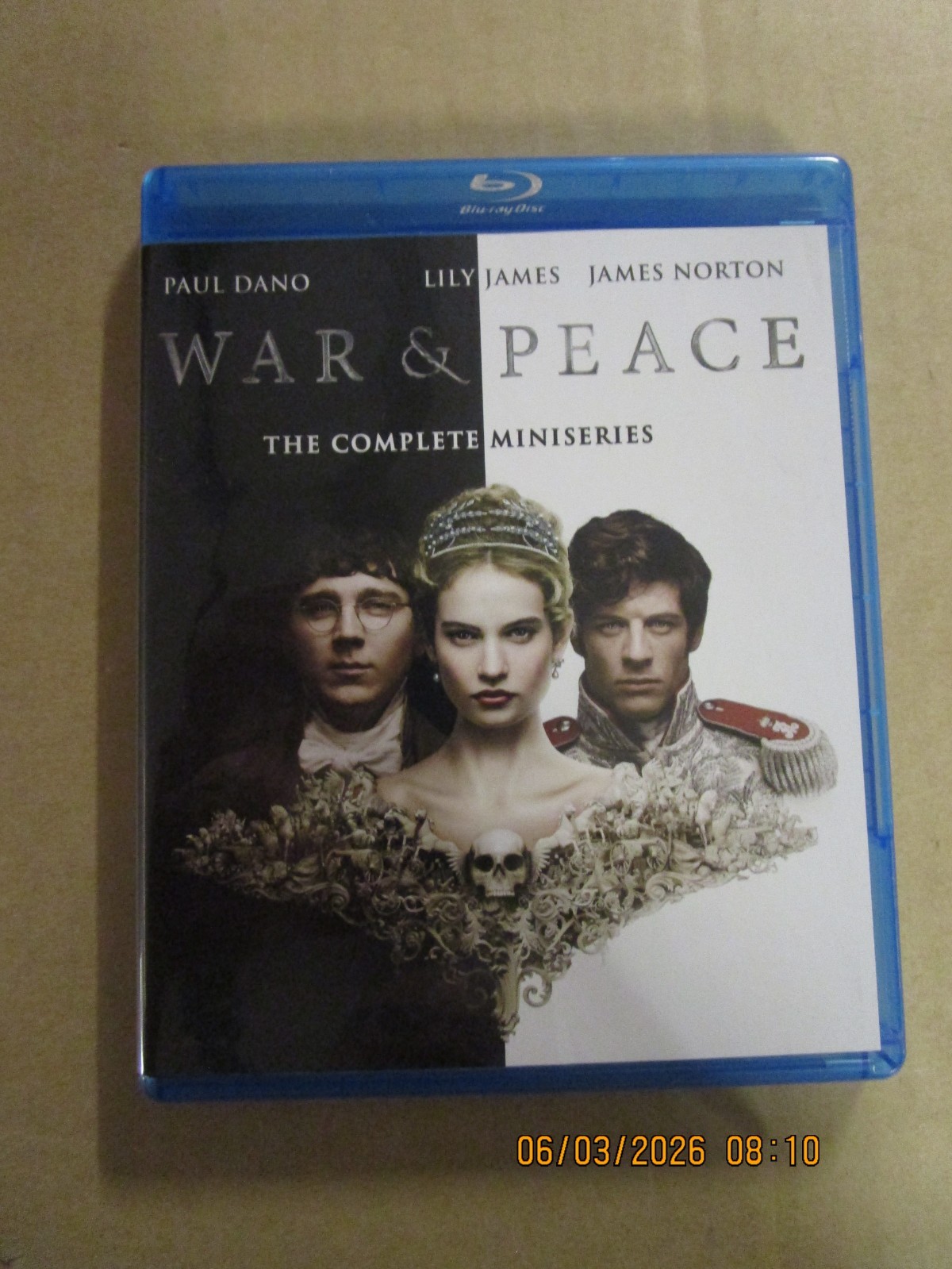WAR & PEACE Complete Miniseries 2XBlu-Ray Used! 2016 Anchor Bay Dano James