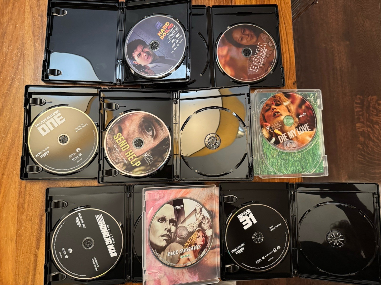 4K UHD Movie Lot Discs Only+Artwork Cases Die My Love Send Help Bona Running Man