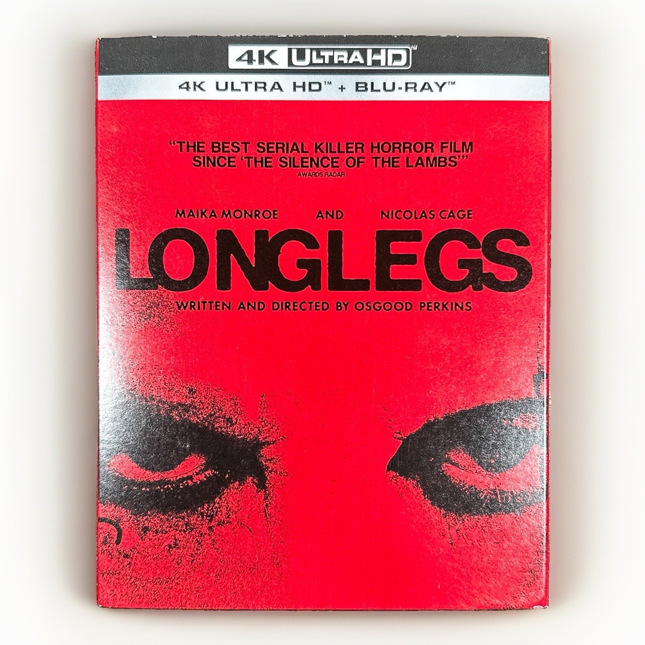 LONGLEGS 2024 4K UHD Blu-Ray & Slipcover Osgood Perkins/Nicolas Cage
