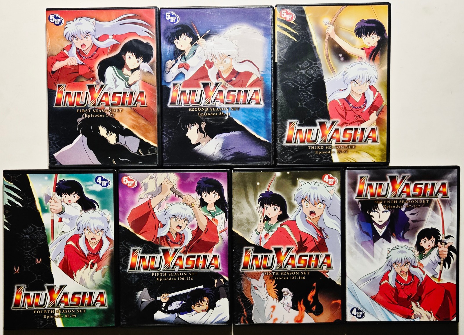 InuYasha – The Complete Series – Seasons 1 2 3 4 5 6 7 DVD Lot VIZ 32-Discs Set