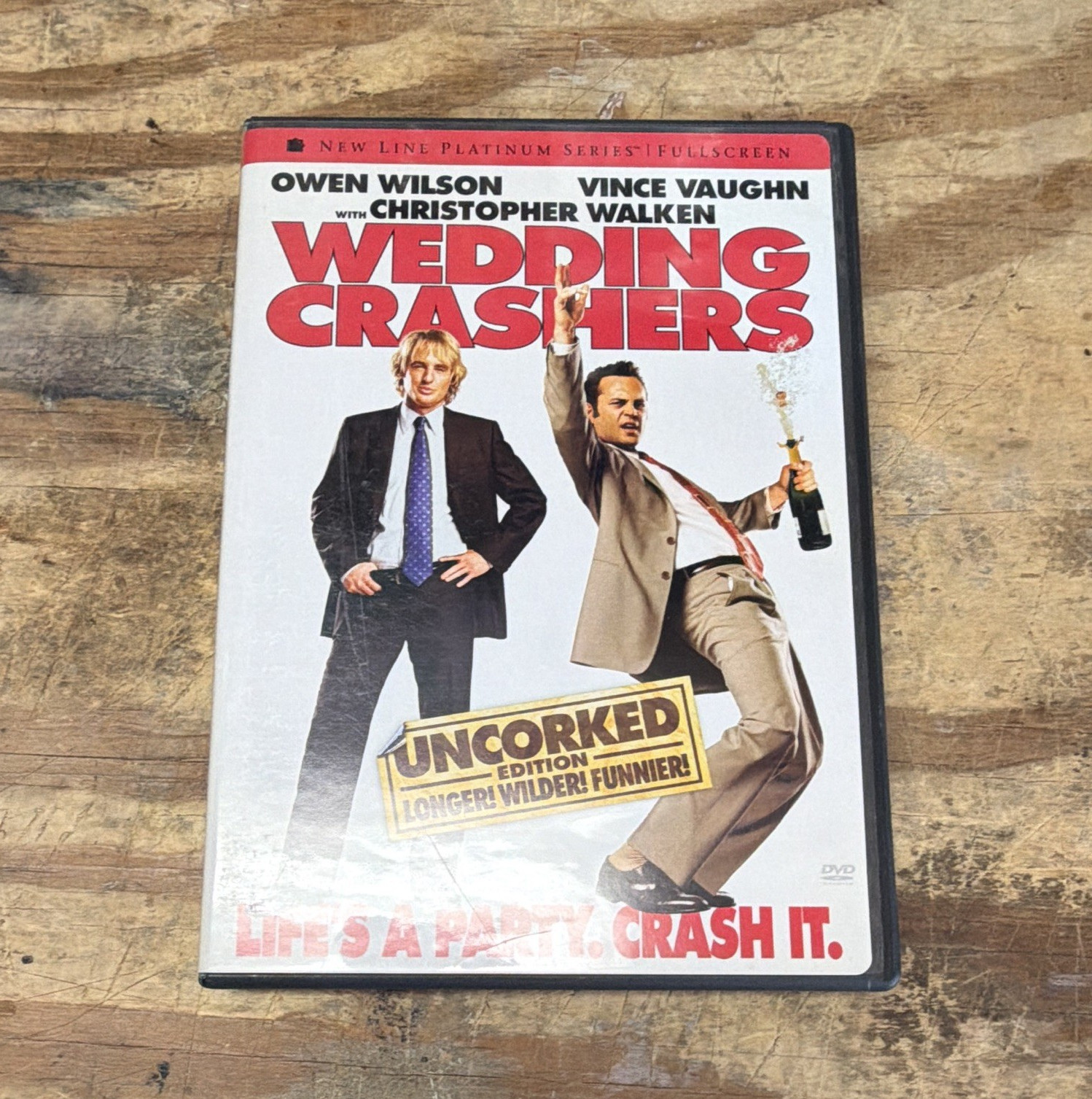 New Line Home Video Wedding Crashers Uncorked Ed DVD Full Screen R 2005