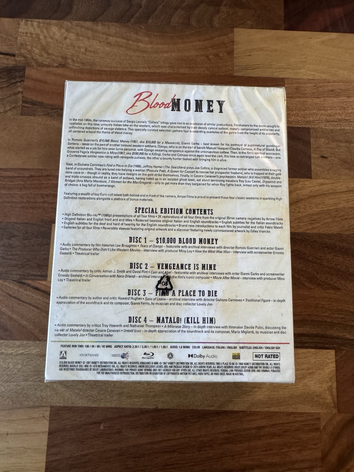 Blood Money: Four Classic Westerns Volume 2 Arrow Video Blu-ray