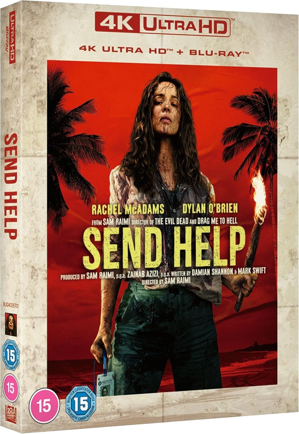 SEND HELP (2026) 4K UHD Blu-Ray with slipcover BRAND NEW (USA Compatible)