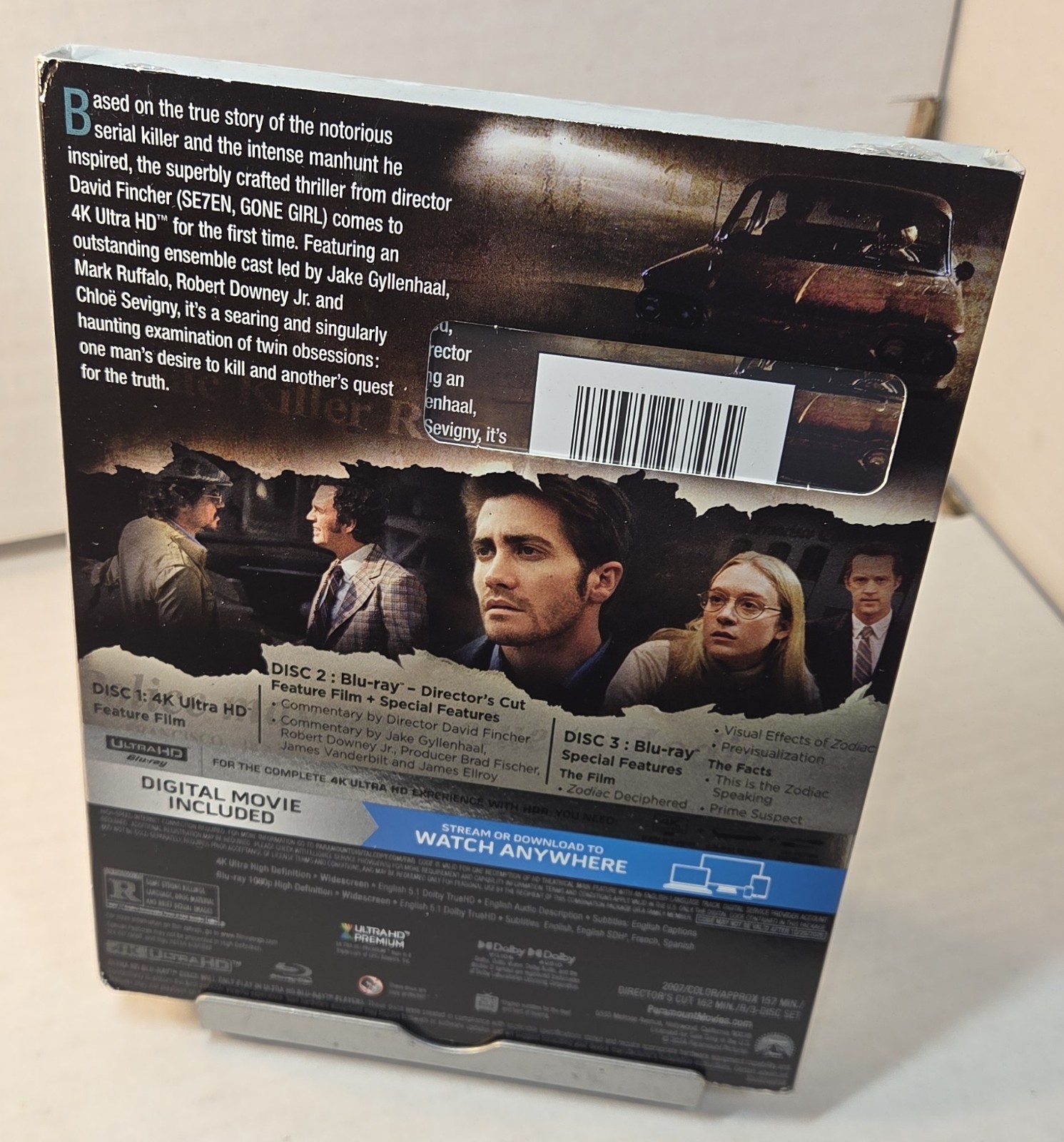 Zodiac (4K/Blu-ray) Collector SLIPCOVER-NEW-Box Shipping with Tracking