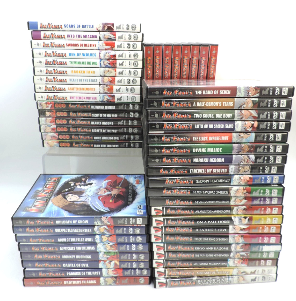 InuYasha DVD Lot (51 Volumes) #4-51, 53 54 55 (Viz Media)