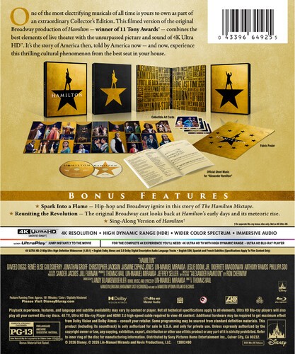 Hamilton (Limited Edition) [Used Very Good 4K UHD Blu-ray] Collector’s Ed, Sub
