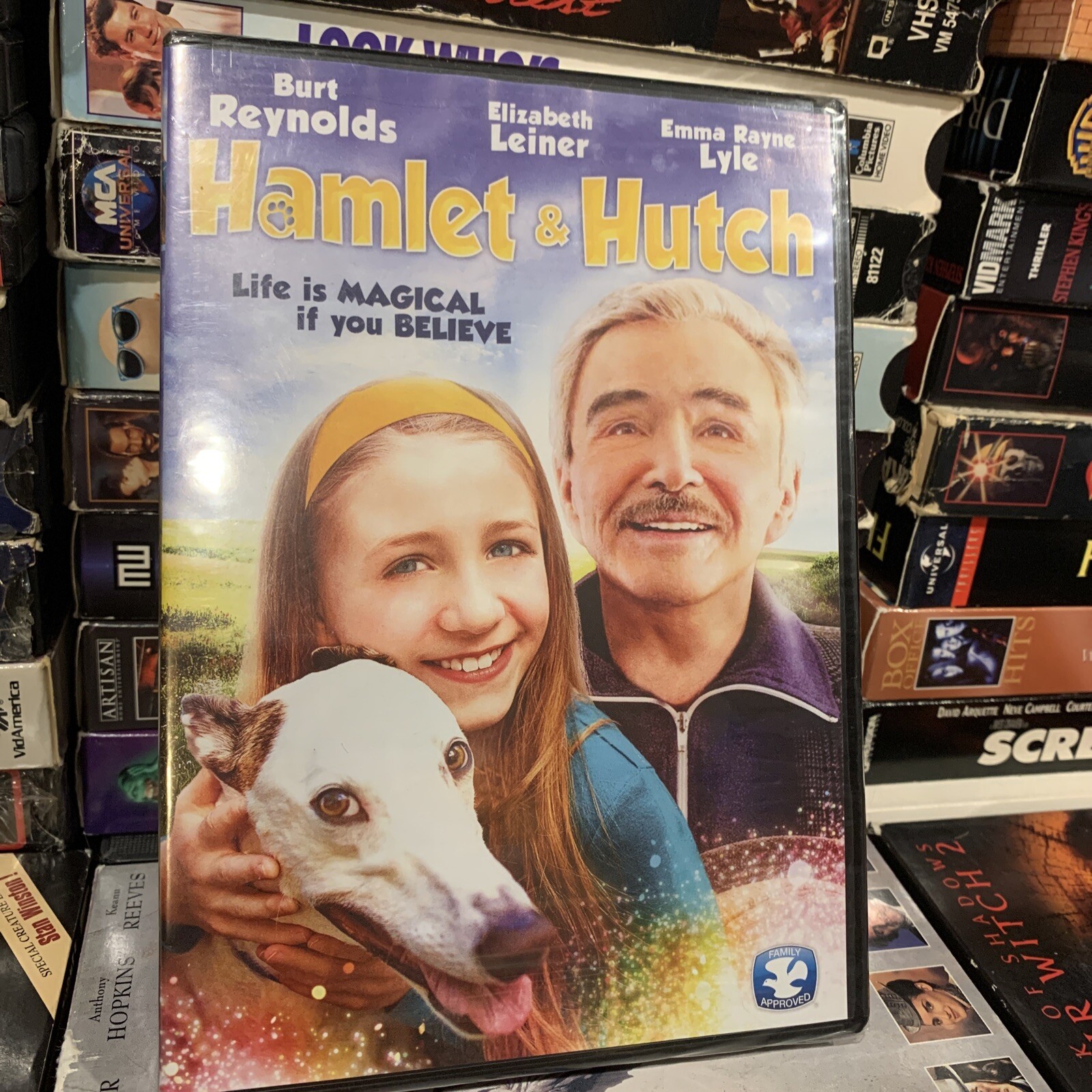 Hamlet and Hutch 2014 DVD Brand New Burt Reynolds Elizabeth Leiner Greyhounds