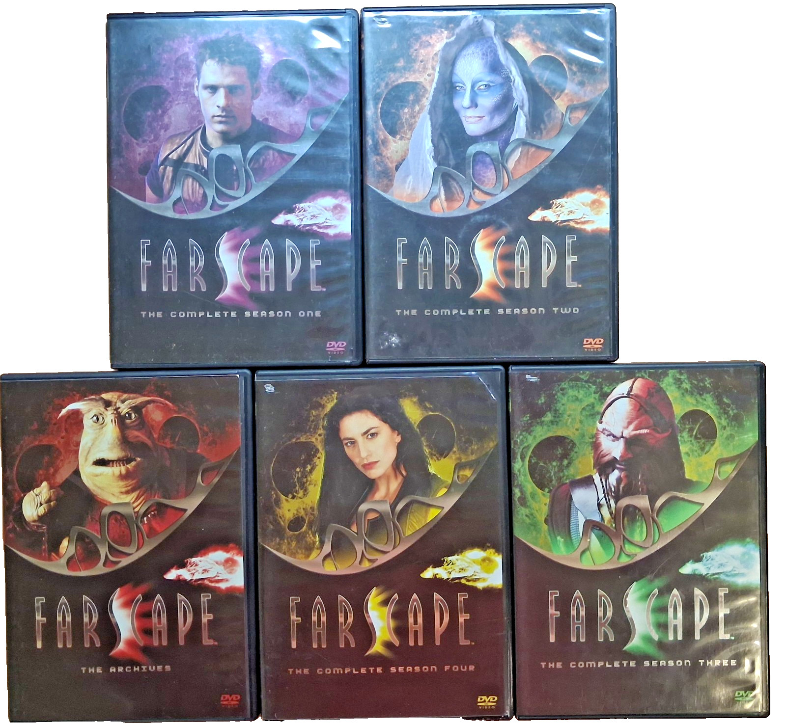 FARSCAPE: THE COMPLETE SERIES (DVD) Box Set, 26 Discs, Sci-fi, Outer Space, TV