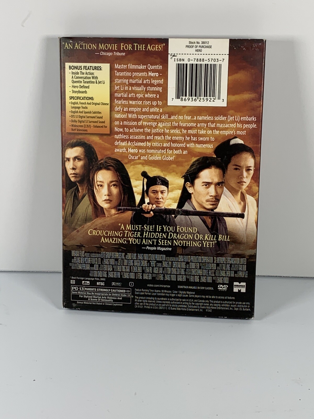 Hero (DVD, 2004)