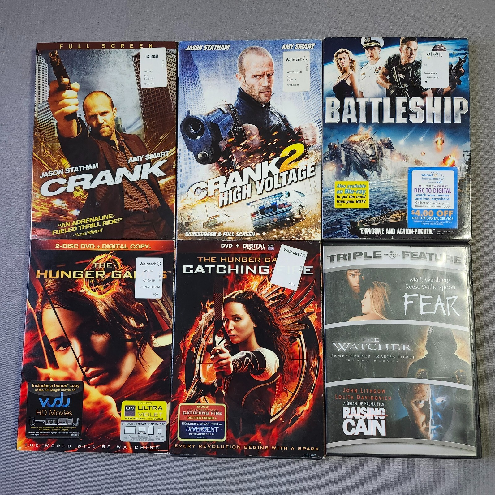DVDs Lot Of 12 Action/Comedy/Horror/Romantic