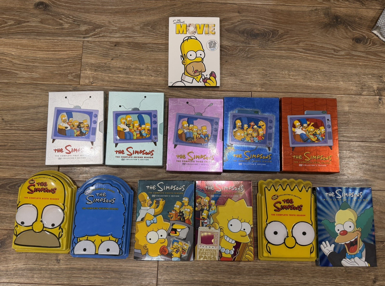 The Simpsons DVD Lot Seasons 1, 2, 3, 4, 5, 6, 8, 9, 10, 11 & The Simpsons Movie