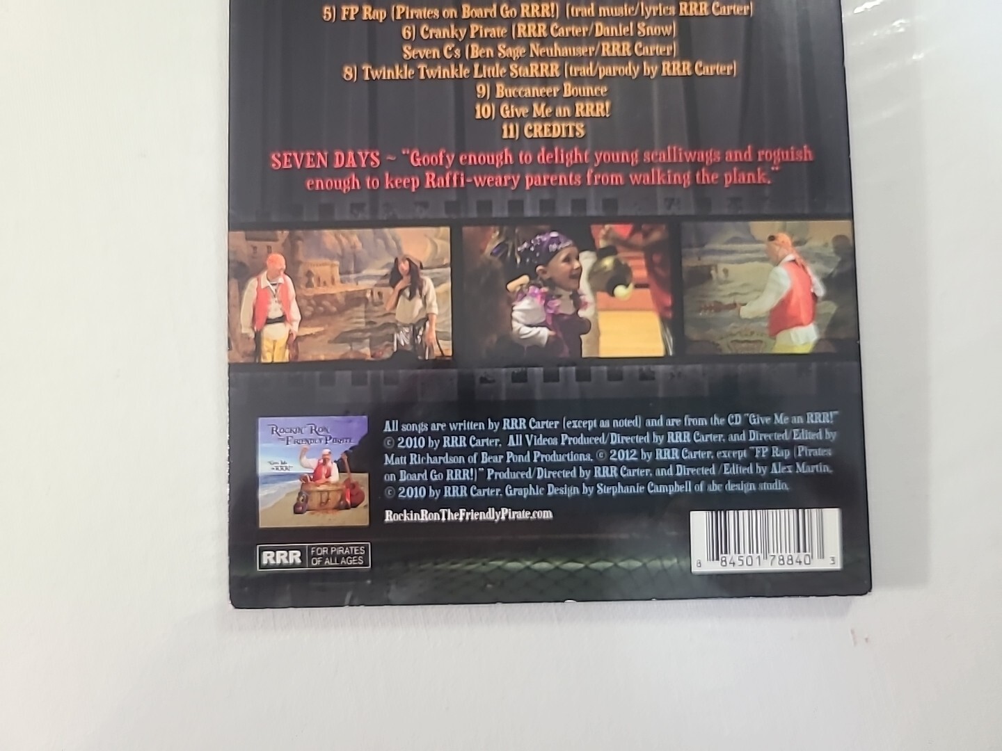 Lights…Camera…RRR! DVD Music Video Rockin’ Ron the Friendly Pirate