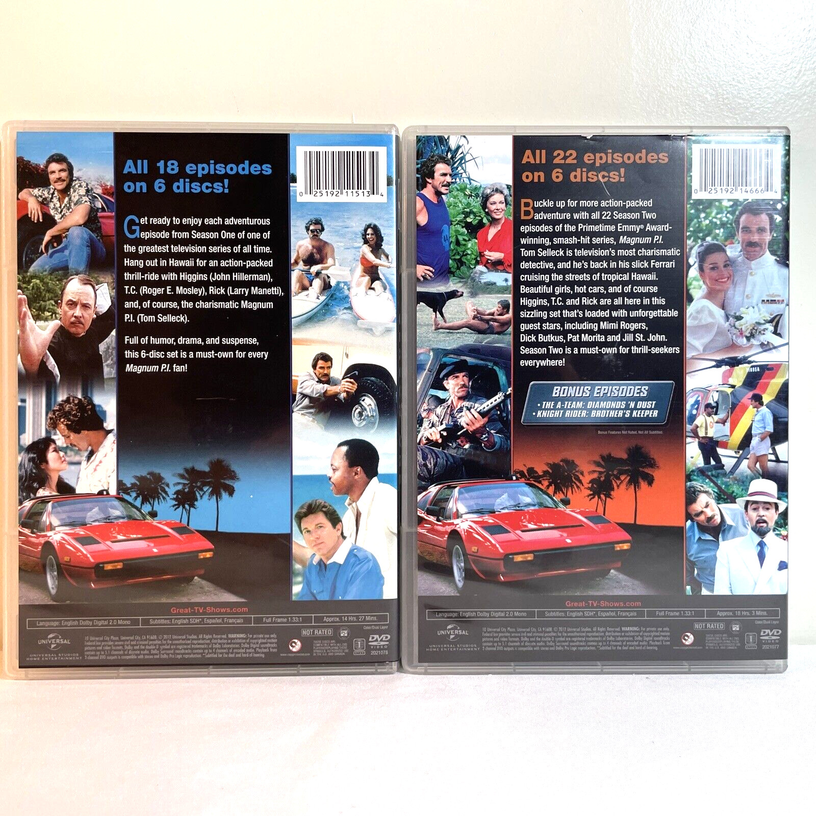 MAGNUM P.I.: THE COMPLETE SERIES (DVD) Tom Selleck – TV Action Crime Drama