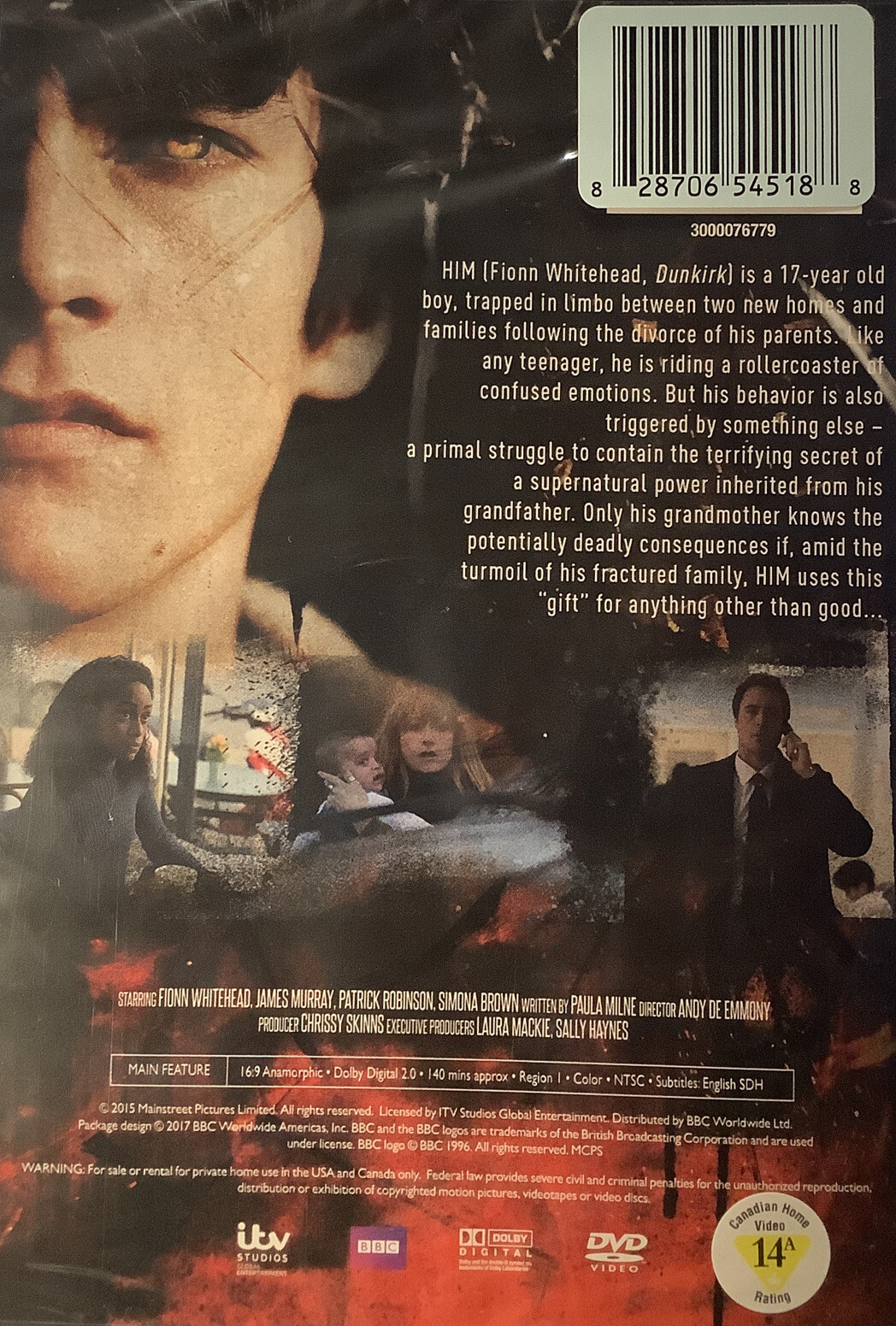 Him (DVD) Fionn Whitehead, James Murray / Supernatural / BBC – 140 Min