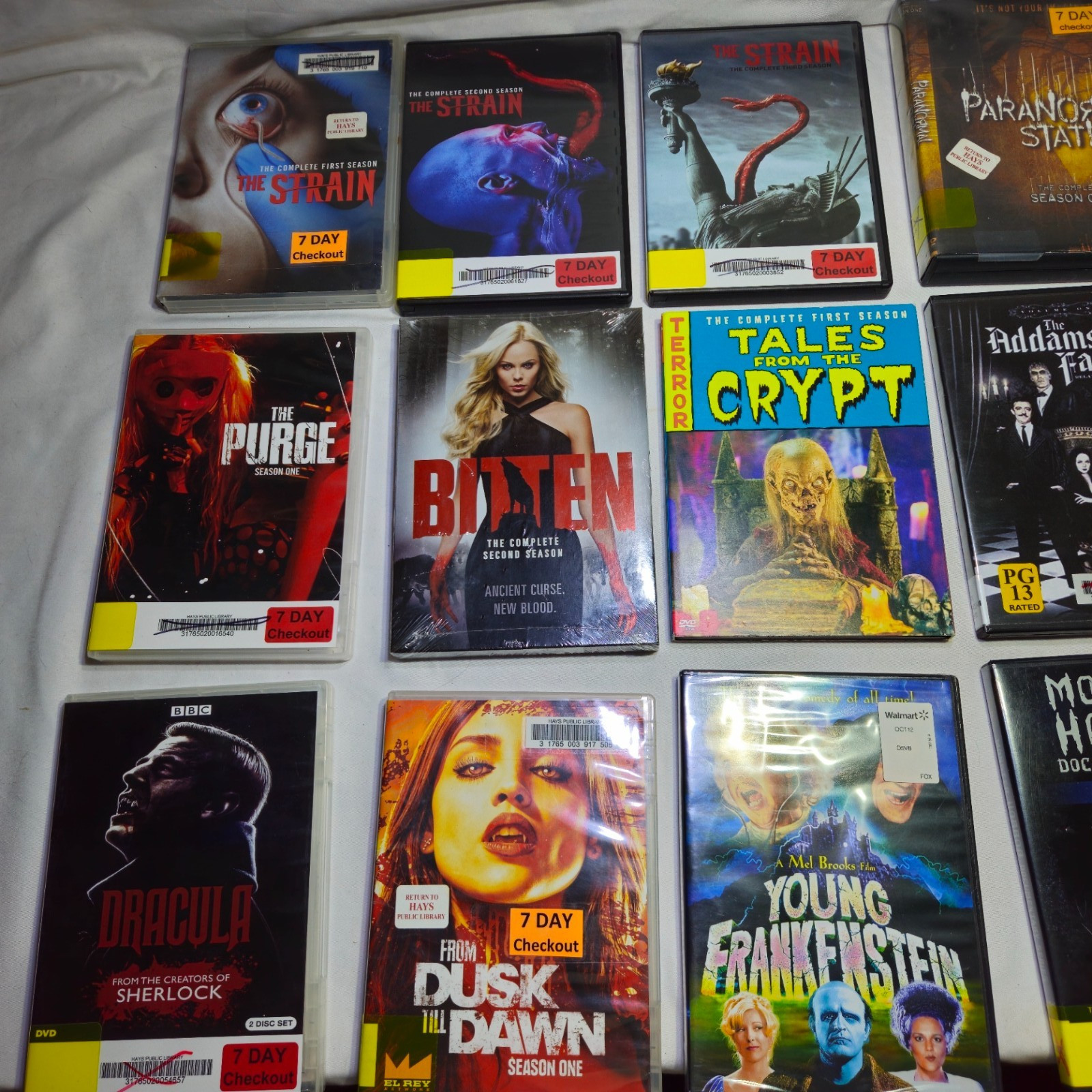 Horror tv & Movie Series Horror Movie lot of 15 DVDs THE STRAIN, PURGE+MORE