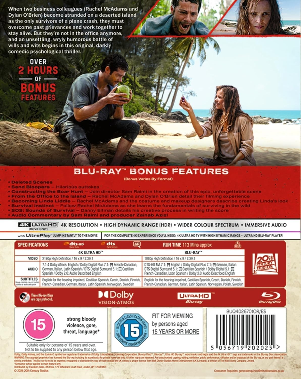SEND HELP (2026) 4K UHD Blu-Ray with slipcover BRAND NEW (USA Compatible)