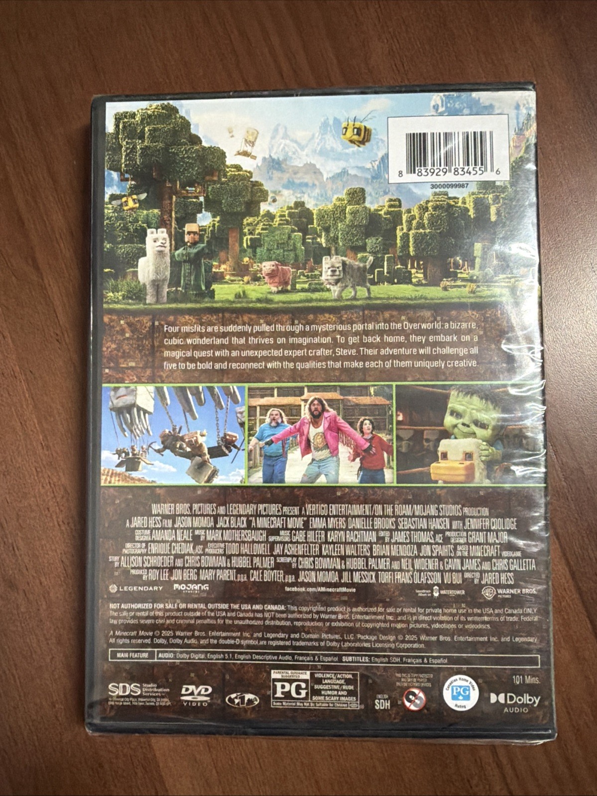 A Minecraft Movie DVD NEW