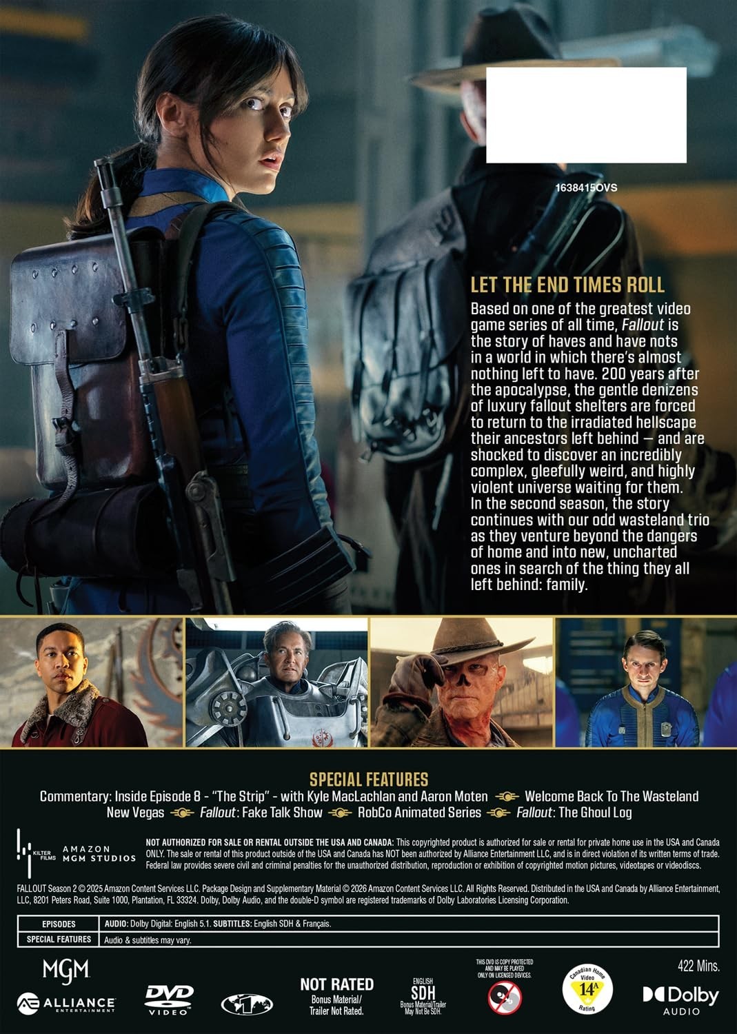 Fallout: Complete Second Season (DVD) 5/19/2026