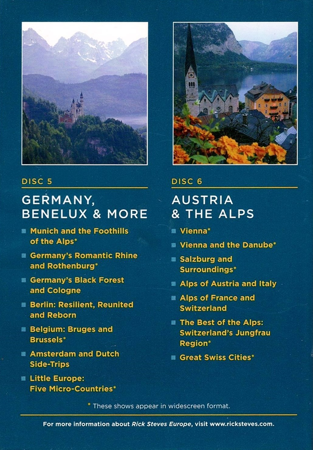 Rick Steven’s Europe: Germany, Benelux & More / **SEALED** DVD Video!