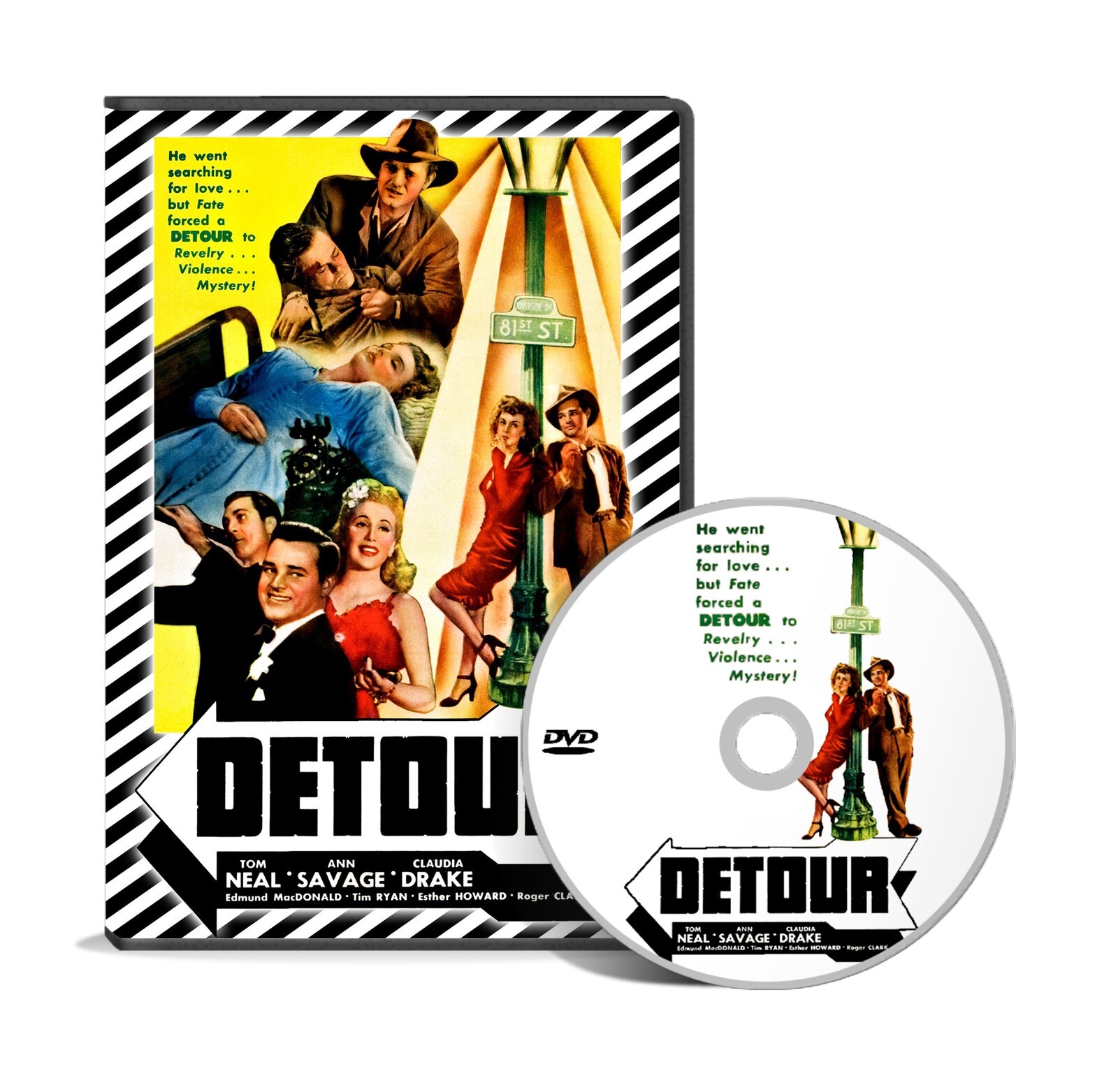 Detour (1945) Crime, Drama, Film-Noir DVD