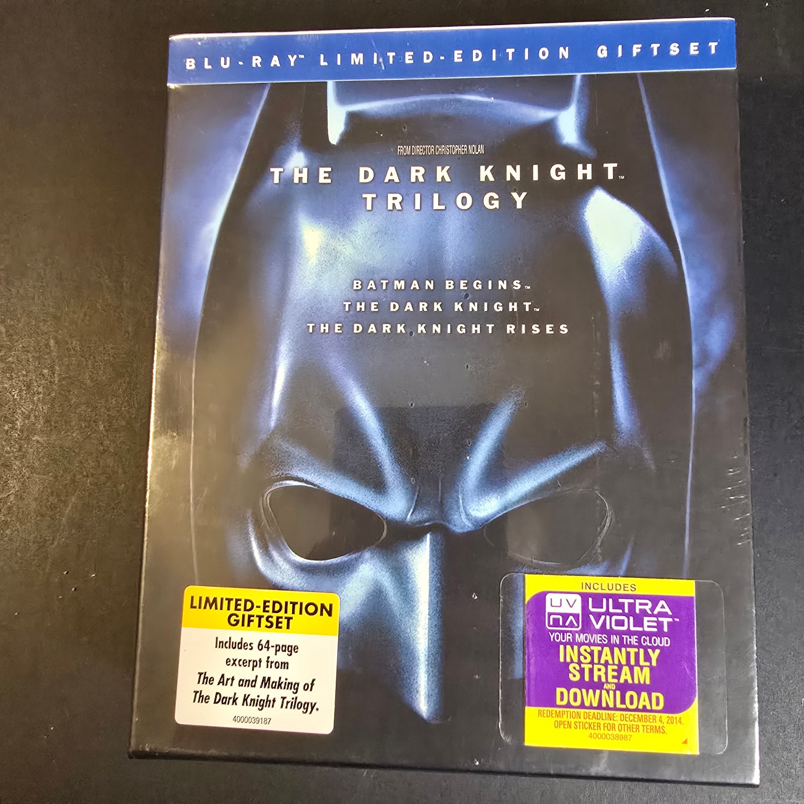 The Dark Knight Trilogy Blu Ray Ltd Edition Giftset (New and Sealed)