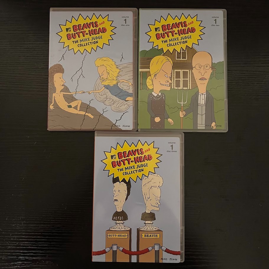 Beavis and Butthead Mike Judge Collection DVD Set Volumes 1-3 (9 Discs) MTV