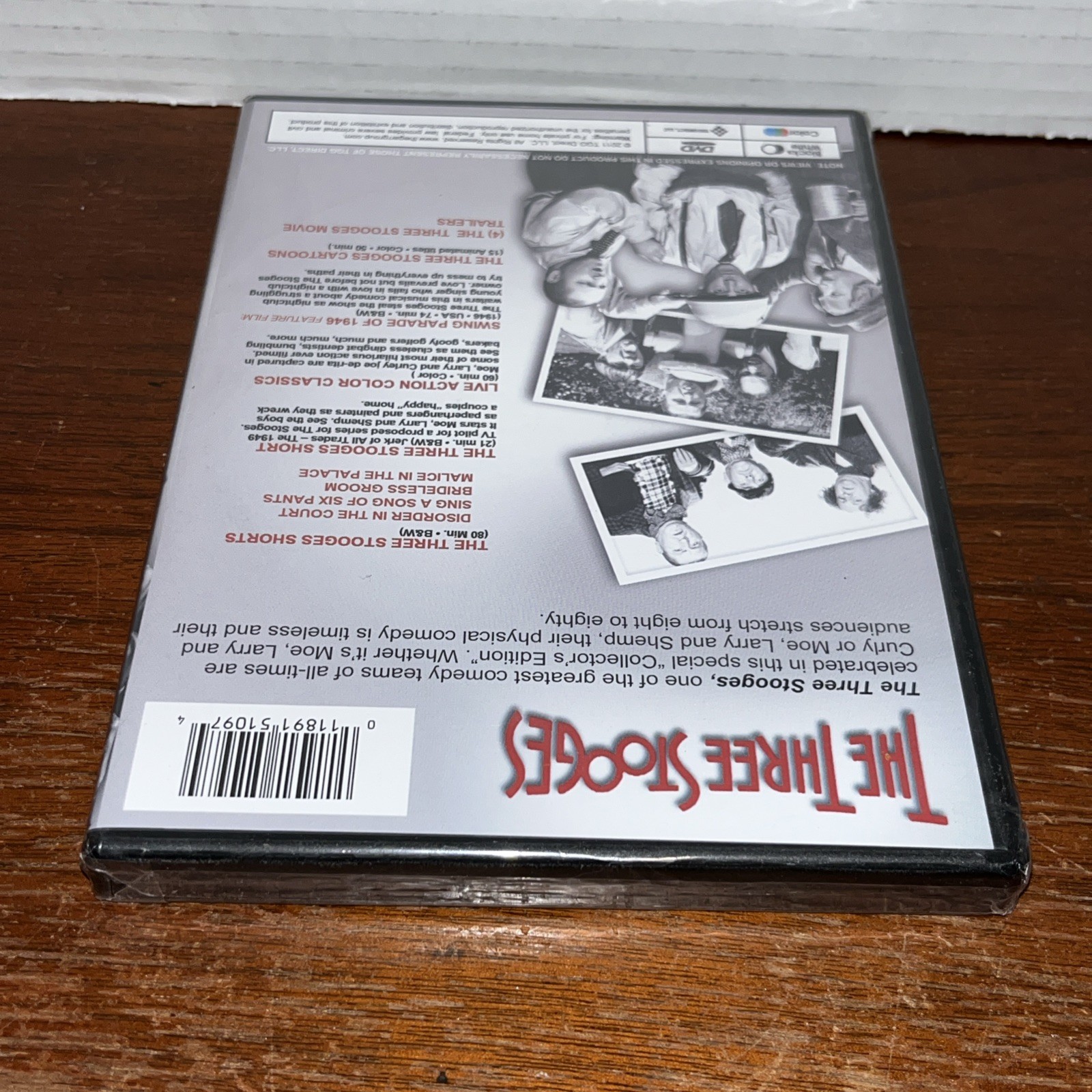 The Three Stooges (DVD, 2011, Rare Footage) NEW SEALED – 4+ Hrs Classic Comedy