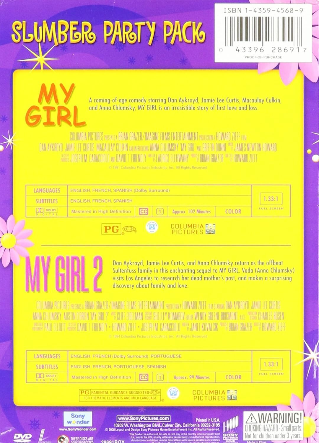 My Girl / My Girl 2 SLUMBER PARTY PACK (DVD) BRAND NEW!!! & SEALED!!!