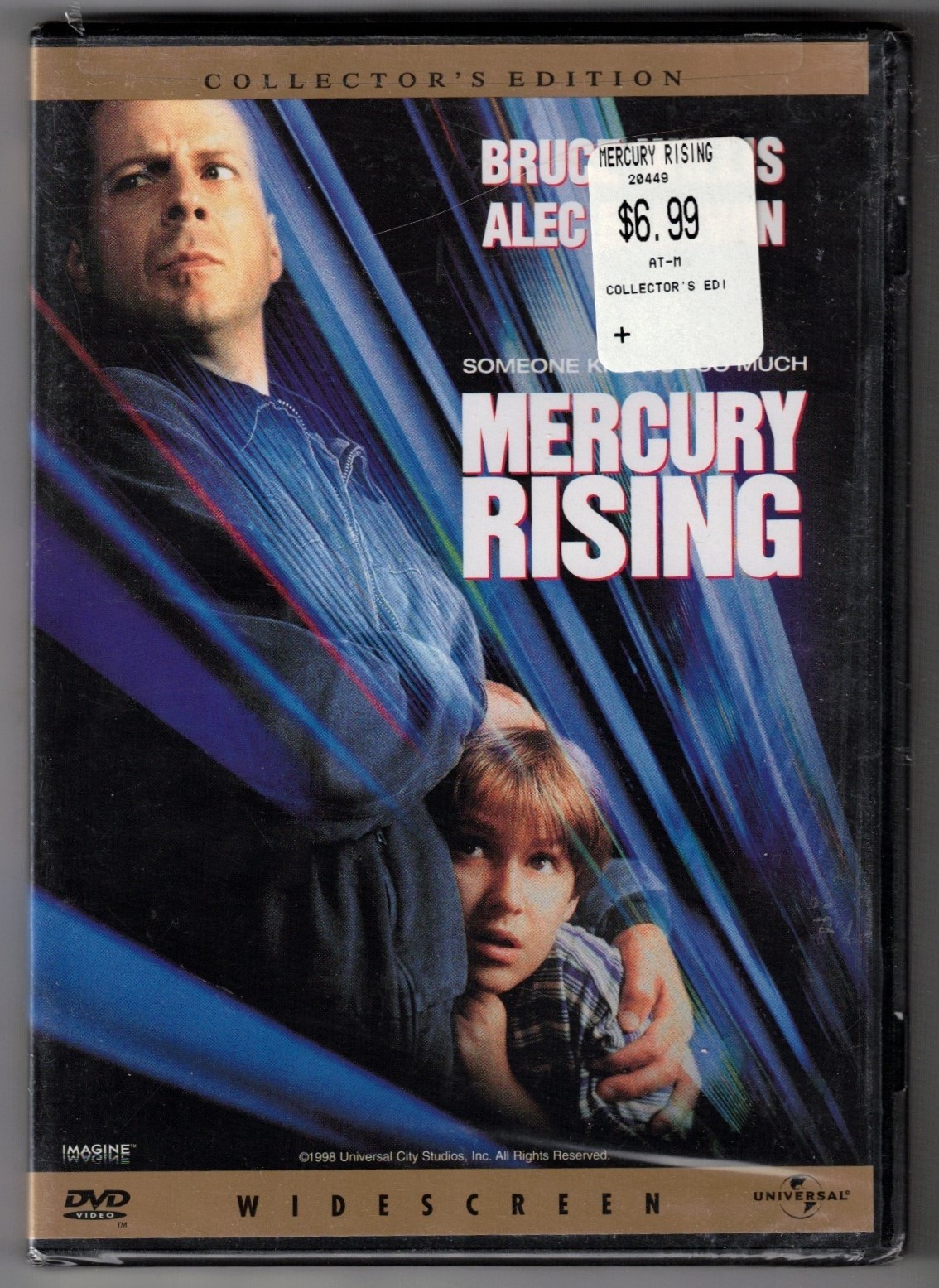 NEW! SEALED! Mercury Rising [1999] DVD (Coll Edition) Bruce Willis, Alec Baldwin