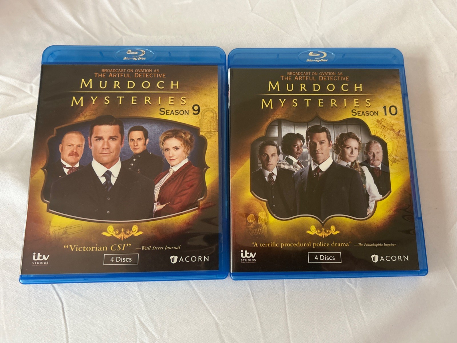 Murdoch Mysteries Season 9 And 10 Blu-ray DVD Lot SEALED Yannick Bisson Acorn