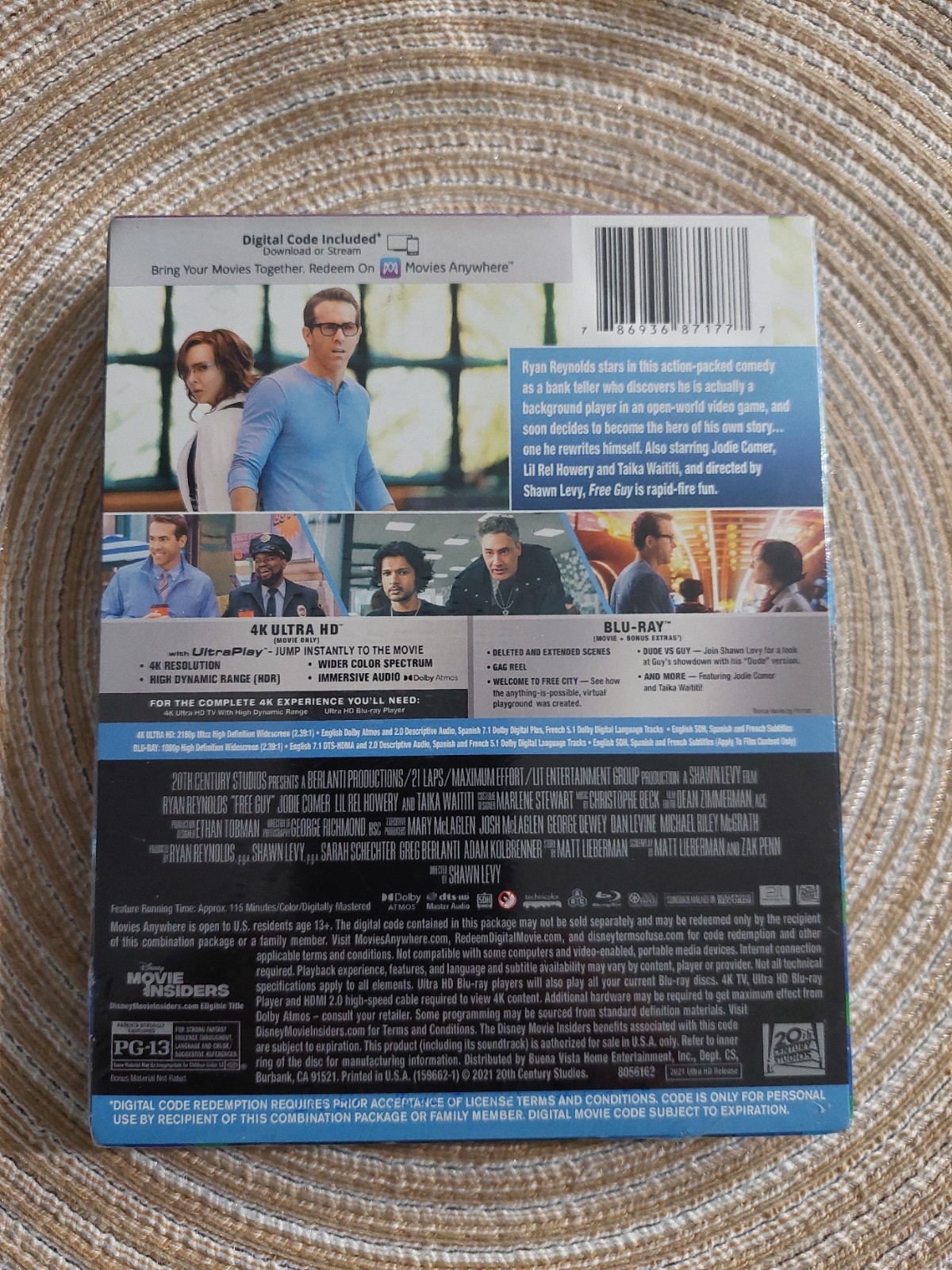 Free Guy “Target Exclusive” 4K Ultra HD + Blu-ray Ryan Reynolds Brand New Sealed