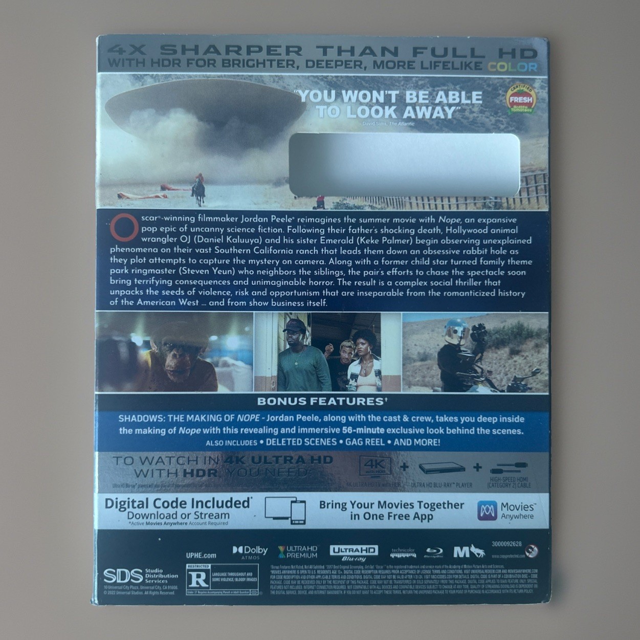 Nope (4K, Blu-ray, Digital, 2022) Exclusive Walmart Collectors Edition Slipcover