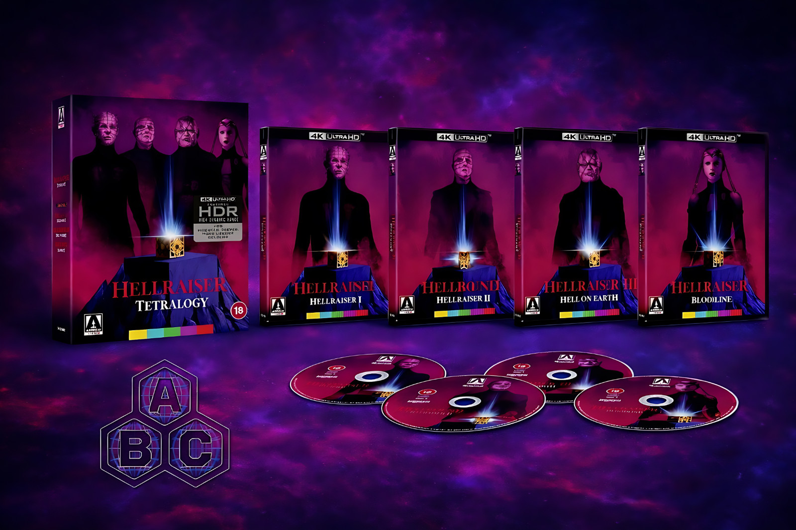 Hellraiser Tetralogy 4K UHD Blu-ray Special Edition Boxed Set [USA Compatible]