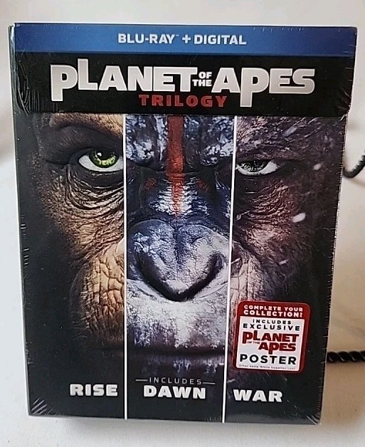 Planet of the Apes Trilogy Blu Ray Digital New Factory Sealed Sci Fi Action