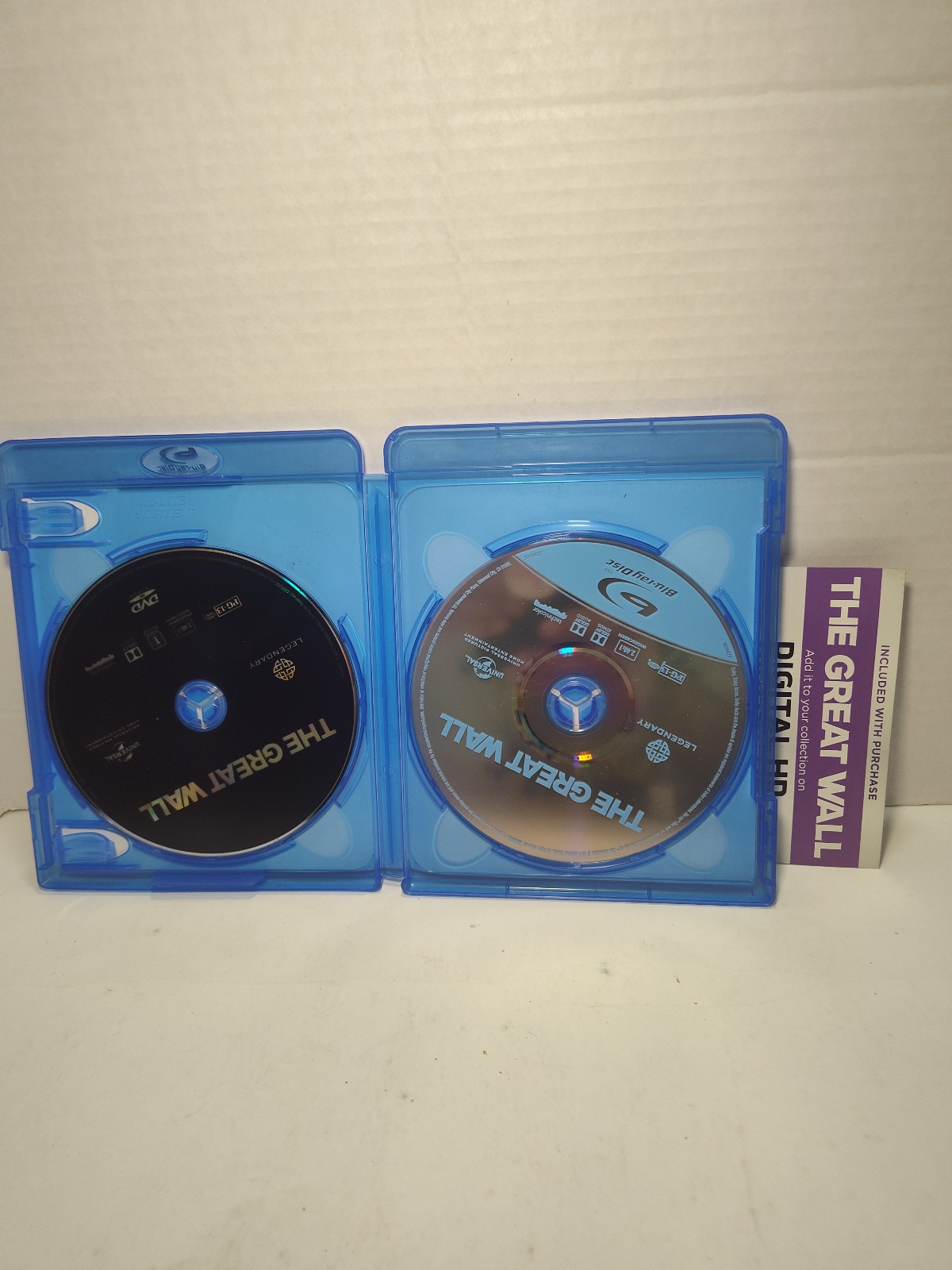 The Great Wall Blu-ray Matt Damon Action Fantasy Movie Like New Adult Owned