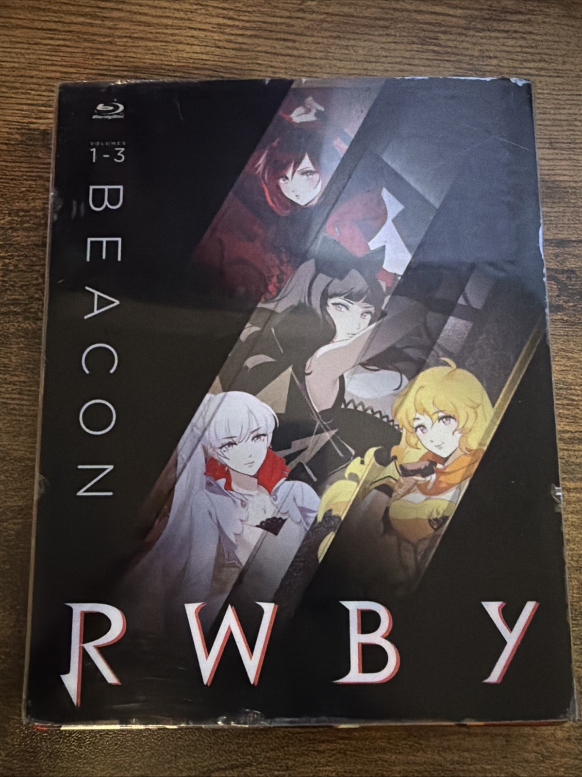 RWBY Volumes 1 2 3: Beacon Bluray Steelbook w Plastic Slip Cover