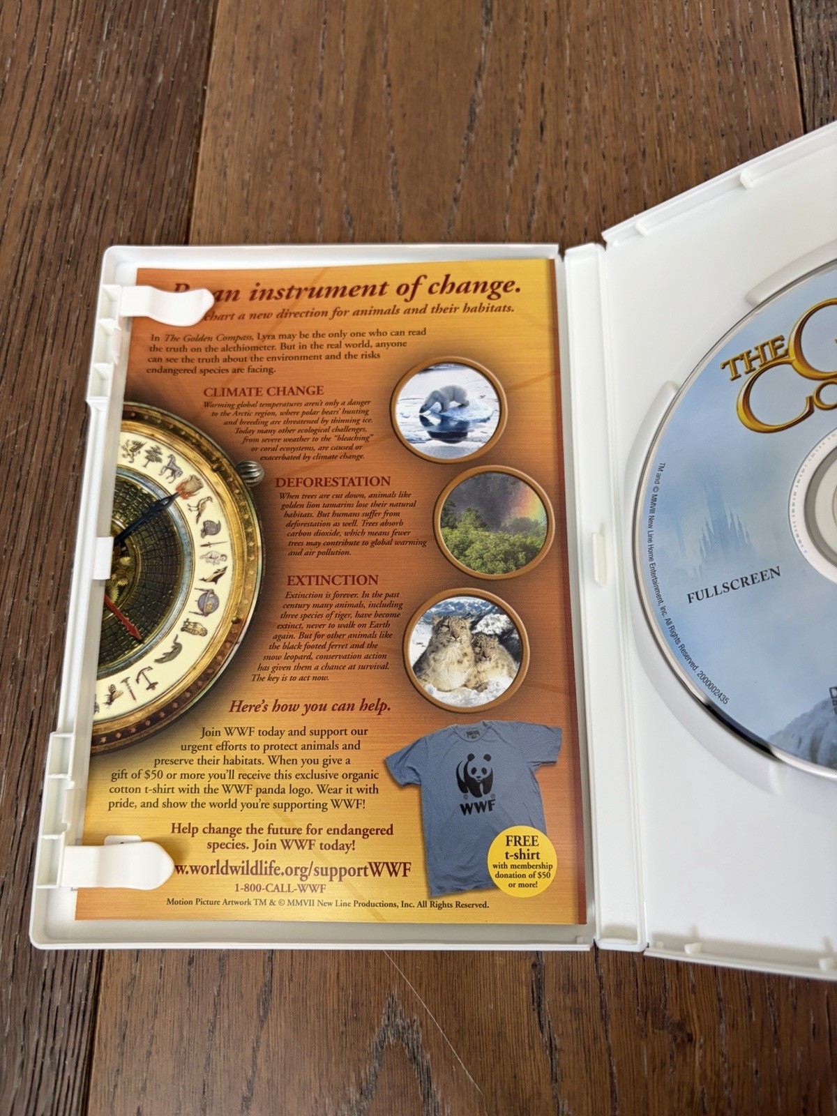 New Line Home Entertainment The Golden Compass DVD PG-13 Full Screen 113min